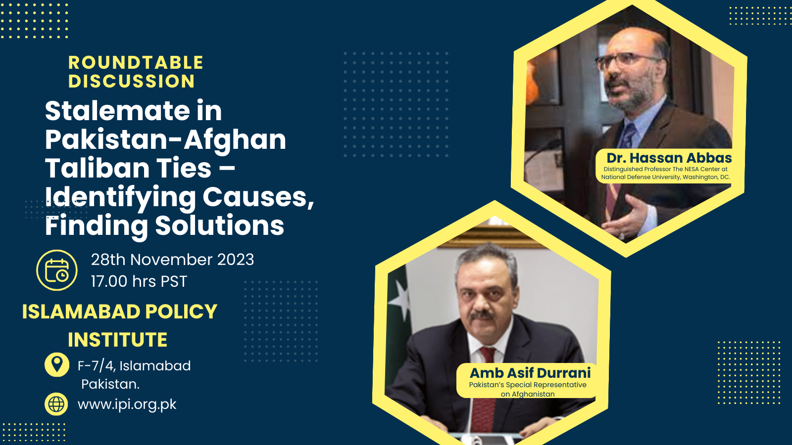 Roundtable Discussion on ‘Stalemate in Pakistan-Afghan Taliban Ties – Identifying Causes, Finding Solutions’