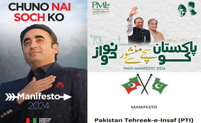 Deciphering Promises: A Comparative Analysis of PTI, PPP, and PML-N’s Electoral Manifestoes