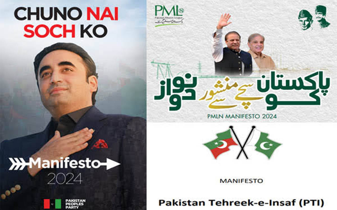 Deciphering Promises: A Comparative Analysis of PTI, PPP, and PML-N’s Electoral Manifestoes